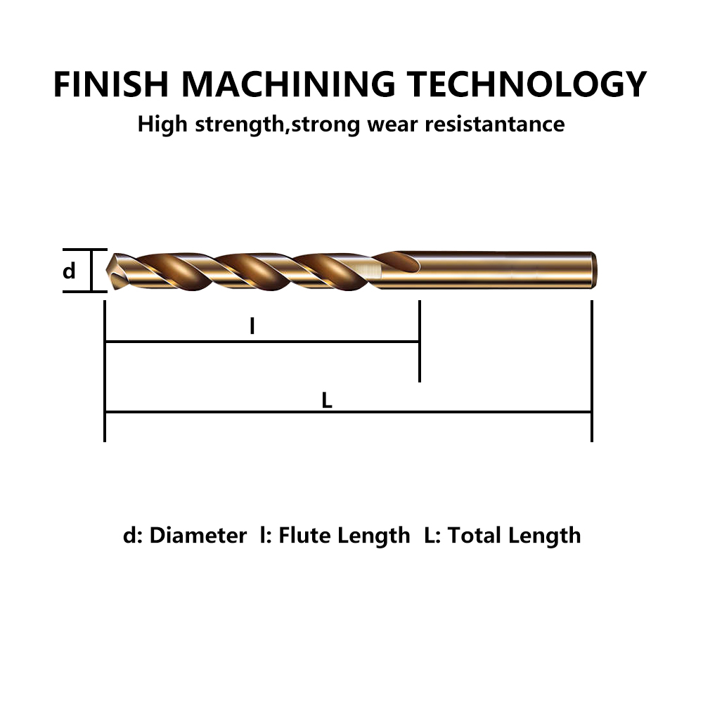 CH Factory Custom HSS M35 TIN Coated Metal Drill Bits - Image 2